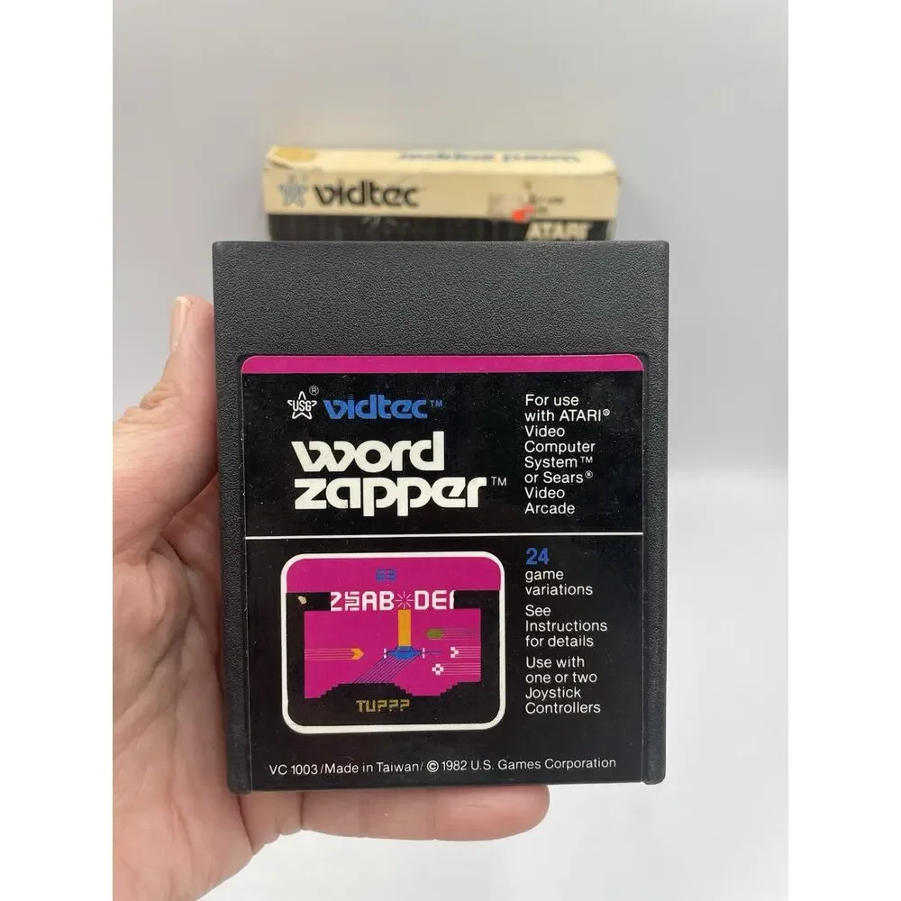 Atari 2600 - WORD ZAPPER with Original Box - Tested & WORKS